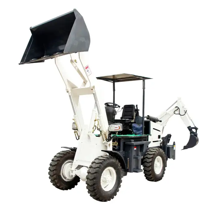 HENGWANG  tractor with backhoe and front loader 4x4 4WD  0.5 cbm bucket