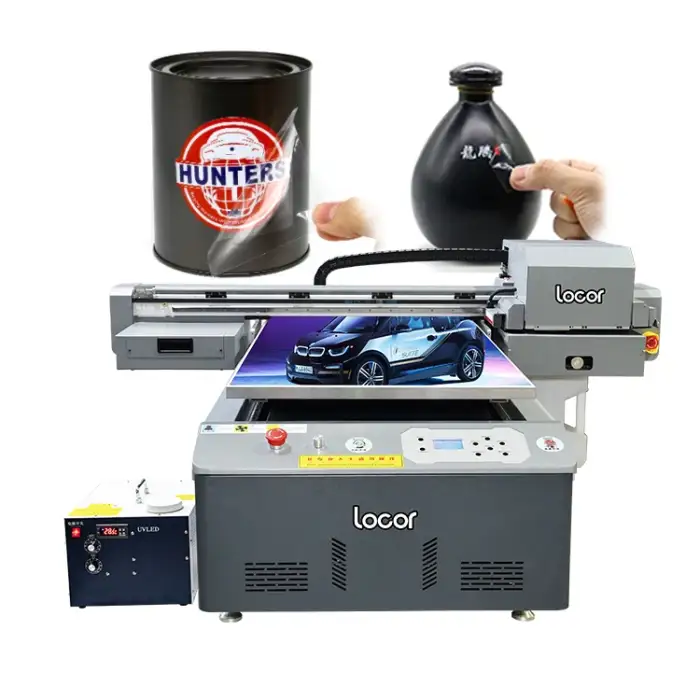 UV 6090 A1,A3 UV DTF xp600 acrylic metal tiles flatbed printer