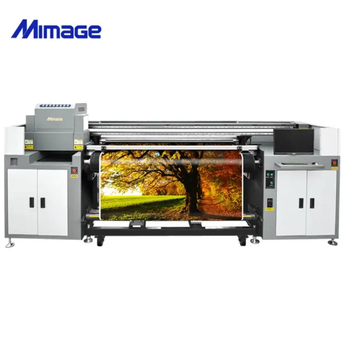 hybrid uv printer LED roll to roll printing machine with flatbed