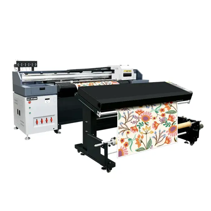 Mimage 1.8m 3-6pcs i3200 heads wide format UV hybrid Printer wallpaper Leather Rexine printing machine