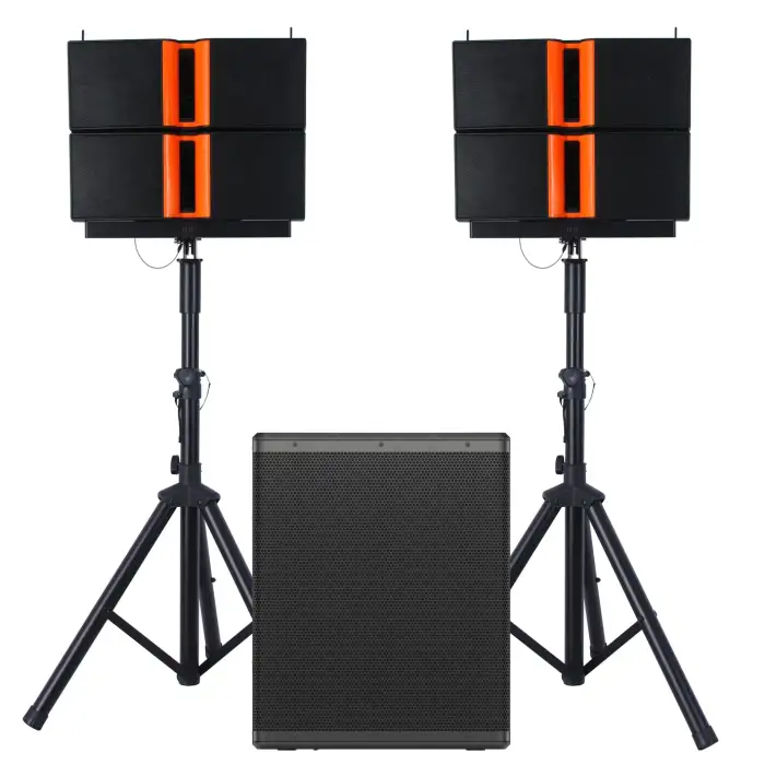 35,000W 18" Active Subwoofer BT  Karaoke sets High Power Professional audio PA speaker system with  Array Line Speaker Bocina