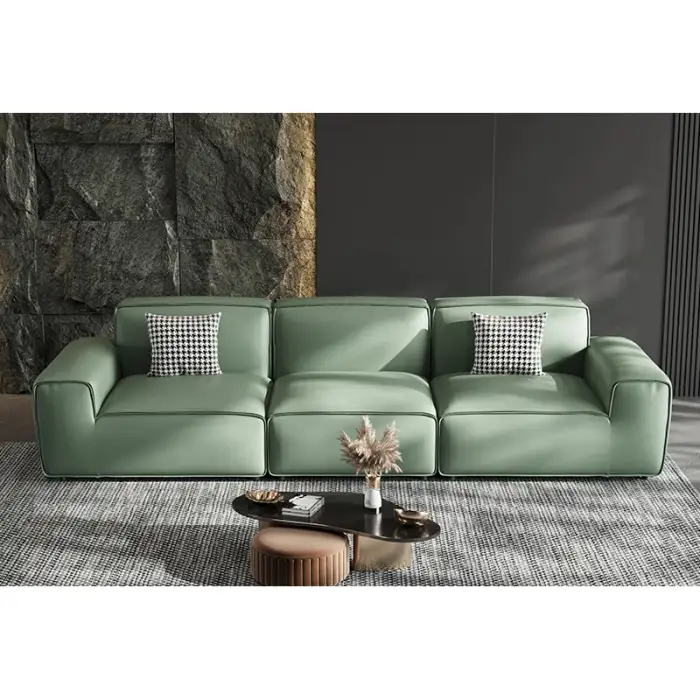 Modern Minimalist Leather Sofa Furniture Fabric Sectional Sofa Set Living Room Furniture