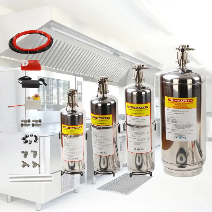 20L Stainless Steel Aqueous Fire Extinguisher System For Culinary Space