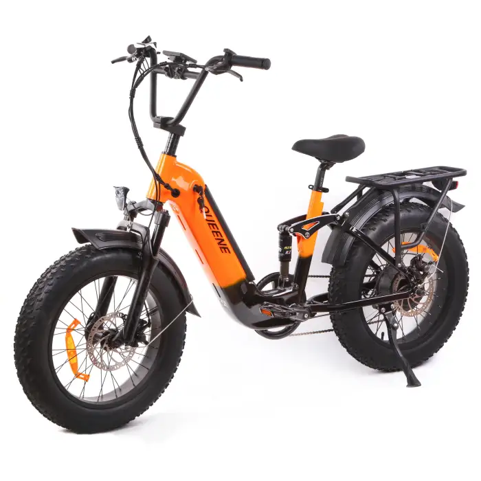 Queene Electric Bike 20 Inch Fat Tire Off Road Ebike 48V Powerful Mountain Electric Bicycle For Adults Cycling E BIKE