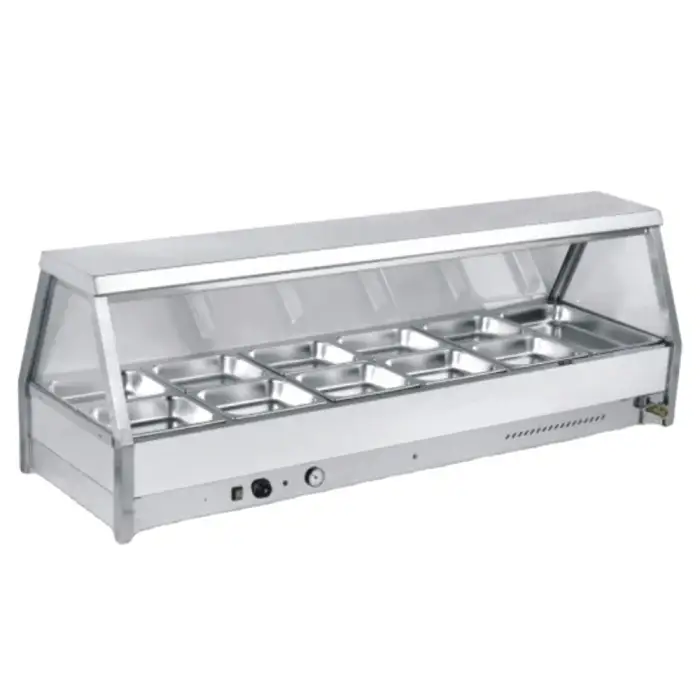 Electric Bain Marie Food Warmer Display Stainless Steel Restaurant Kitchen Equipment for Hotel and Catering 220V