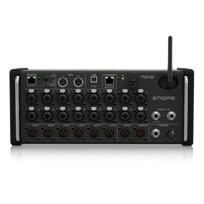 Midas MR18 Digital Mixer Studio Speaker 18 Inputs Digital Console Pa Systems Music Equipment For Church &amp; Stage