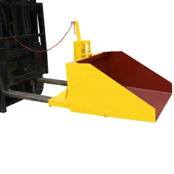 Yellow Customized Workshop Collapsible Stone Waster Container Dumpster For Handling Recyclables