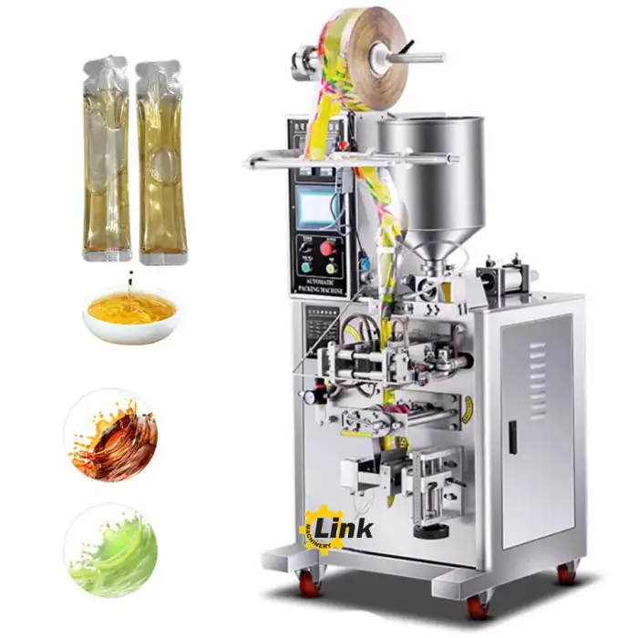 Packaging And Sachet Sealing Yogurt Beverage Honey Ketchup Liquid Milk Filling Vertical Packing Machine