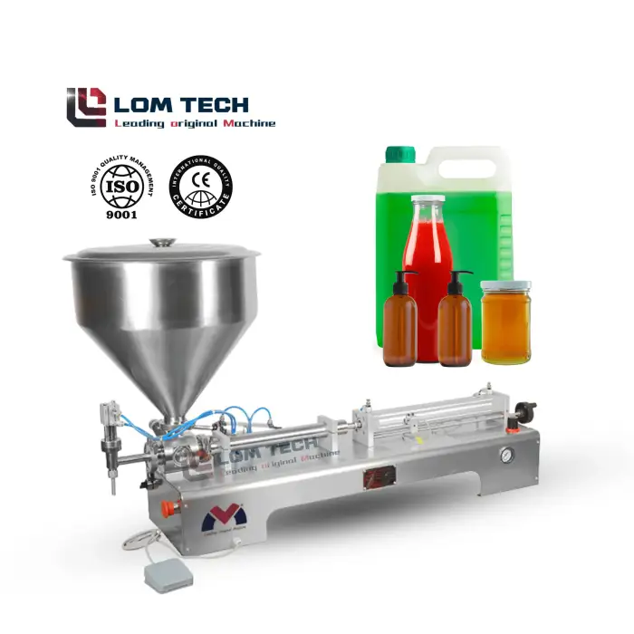 Best Selling Semi Automatic Cream Oil Paste Juice Liquid Filling Machine