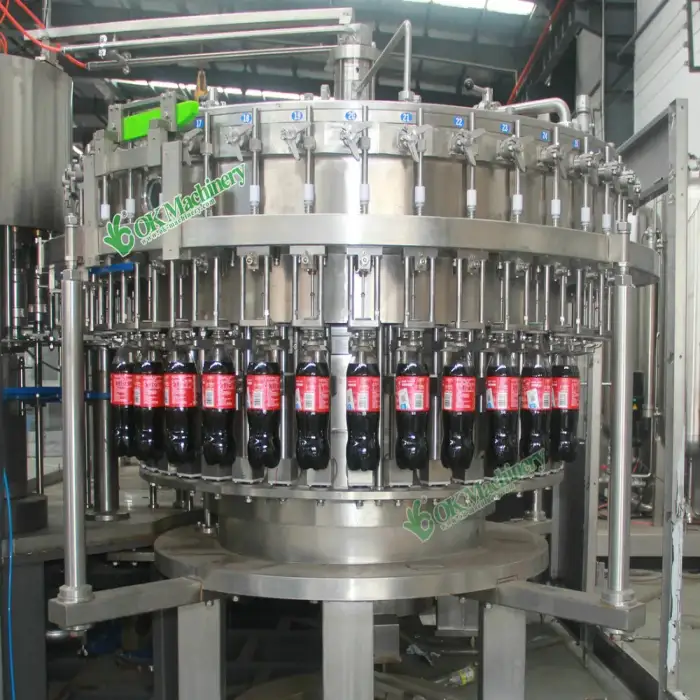 N184 automatic 500ml 750ml 1L carbonated soft drink filling packaging machine