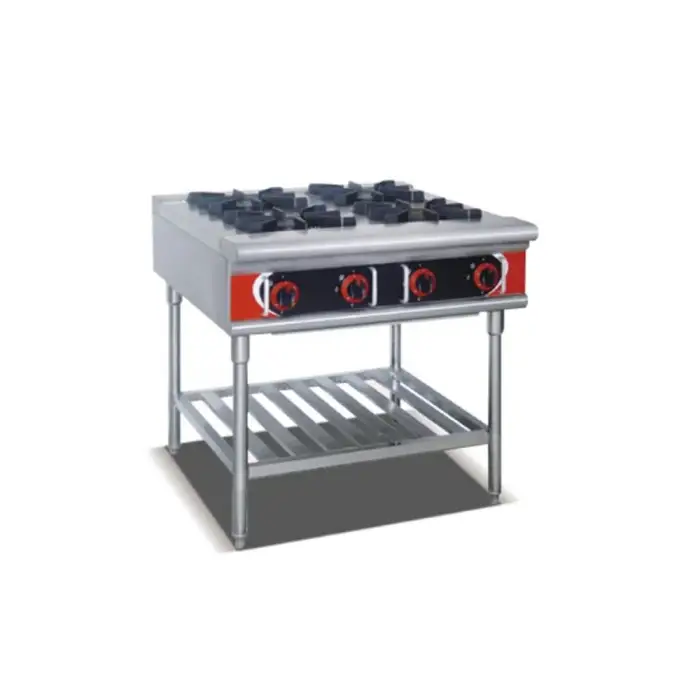 Professional Kitchen 4 Burner Gas Stove cooker