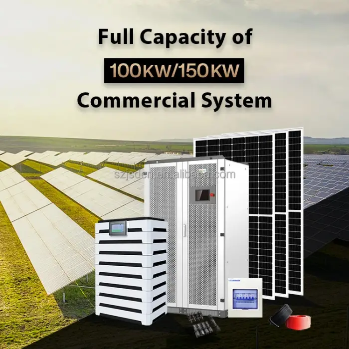 50kw Hybrid Photovoltaic Commercial 200kw Solar Complete Power System