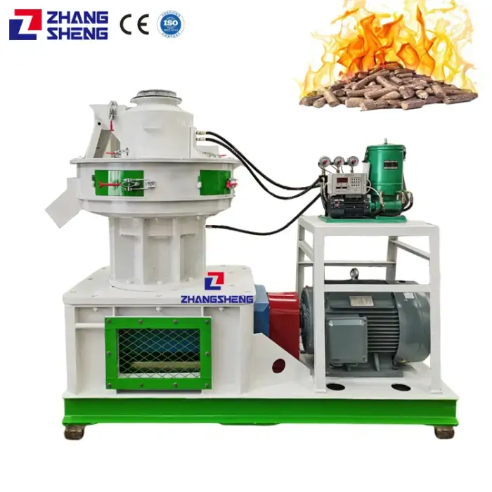 rice husk ash pellet production line sawdust pelletizer cotton stalk straw ring pellet machine straw pellet