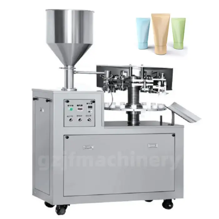 Automatic Aluminum Metal Ointment Cream Gel Tube Filler Filling And Sealing Machine