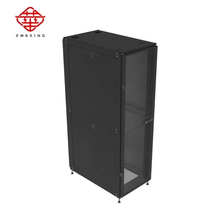 48U Steel Data Center Server Cabinet with Lockable Doors and Sides