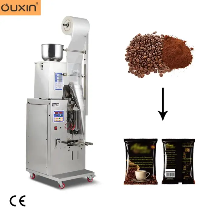 50mg powder filling machine new version spice milk spice toner coffee powder filling packaging machine