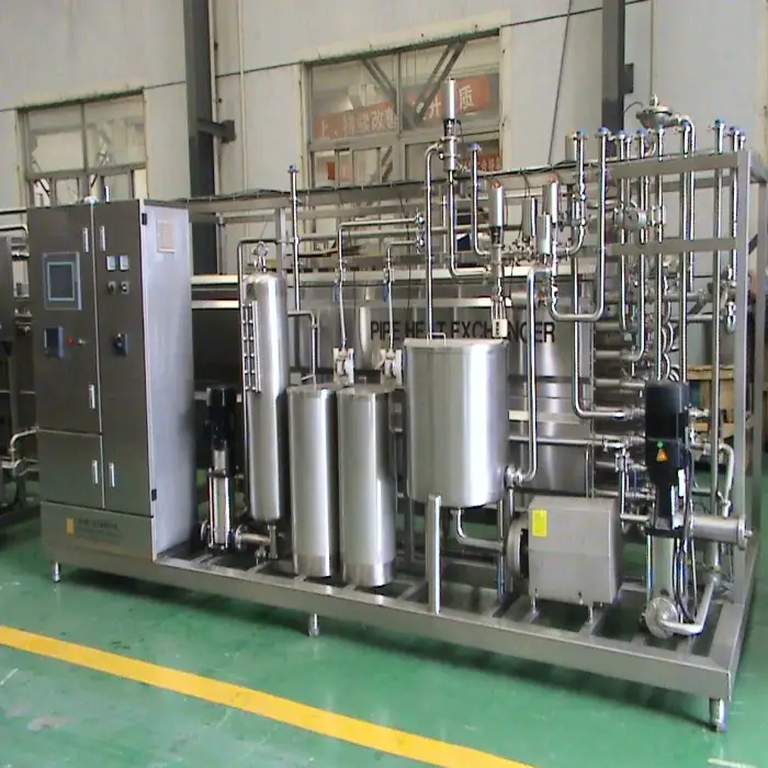 Commercial automatic yogurt juice milk tubular type uht pasterization sterilization machine plant