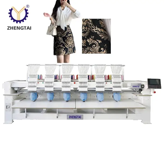 Zhengtai High Speed Single Head Clothes Embroidery Machine for Hat Flat Embroidery