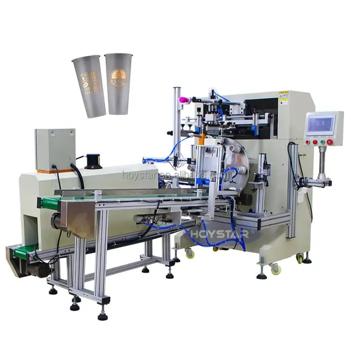 Cylindrical Screen Logo Printing Machine for Plastic Cups