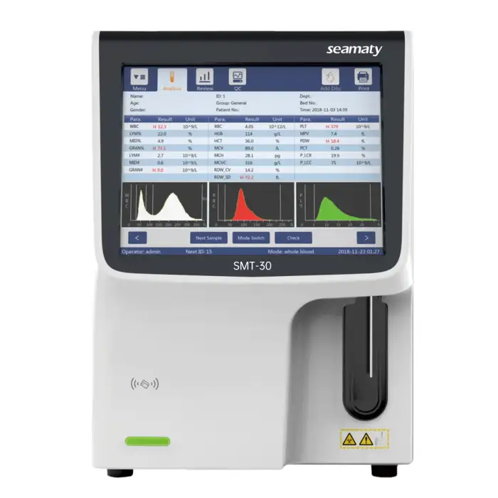 SMT30 Clinical Blood Testing Cbc Blood Test Hematology Analyzer