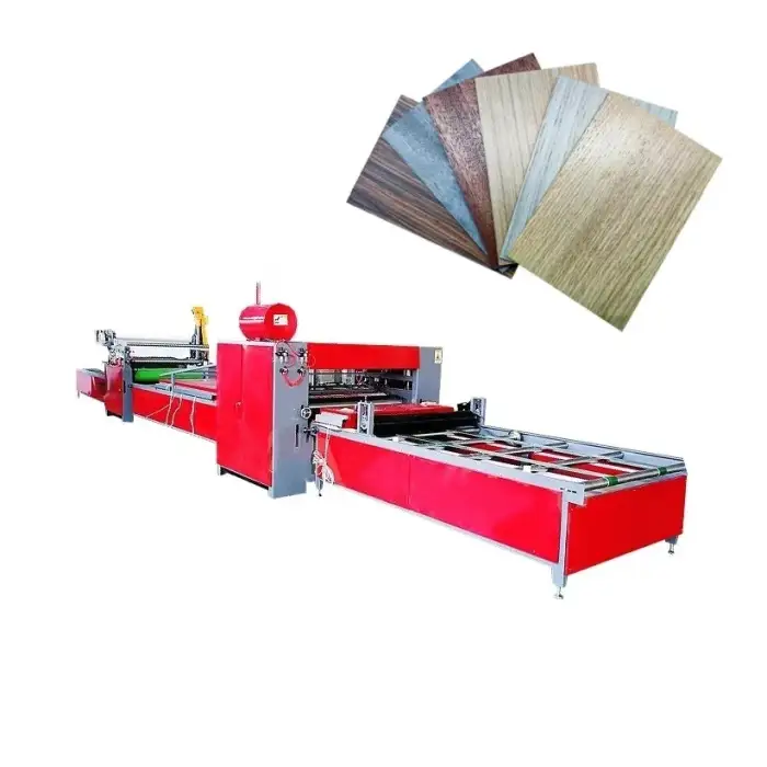 Plywood film mdf laminate cold glue press machine