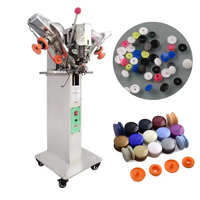 Automatic Plastic Snap Button Metal Press Button Attach Machine