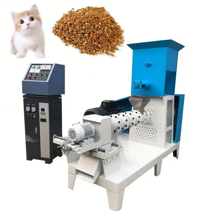 Fish feed processing machine