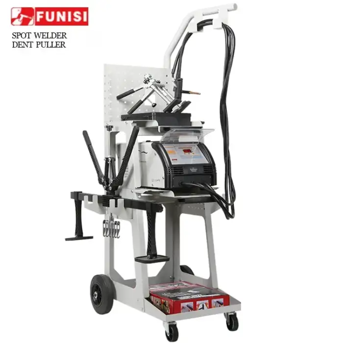 Aluminum body dent puller machine &amp;portable spot welding machine with dent puller