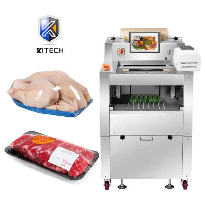 Automatic Cling Film Vegetable Meat Chicken Wrapping Packing Machine for Fresh Chicken Packaging