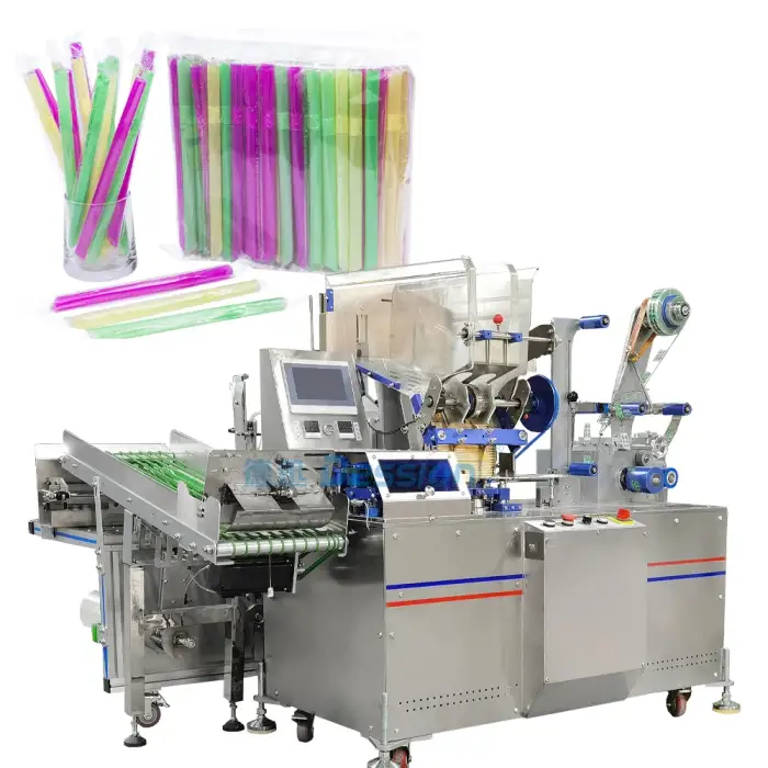 Hot Selling Automatic Disposable Plastic Drinking Straws Packing Machine