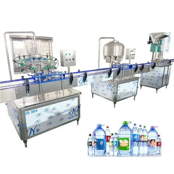 Fully Automatic Linear Type Drinking Water Bottling Filling Machine Production Line Plant