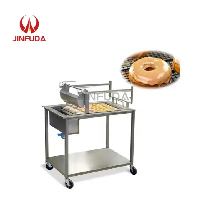 Commercial Doughnut Fryer Maker high quality Donut Glazing Machine donut glazer donut decorating maker