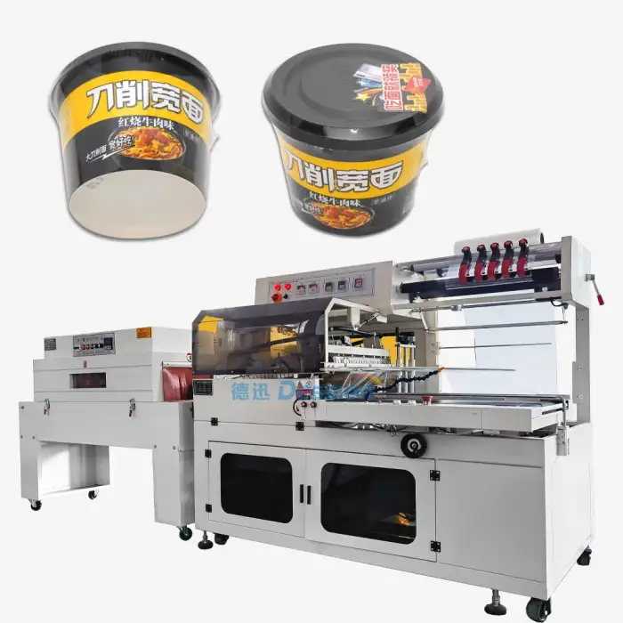 High Quality Automatic Instant Noodle Cup Flow Shrink Packing Machine