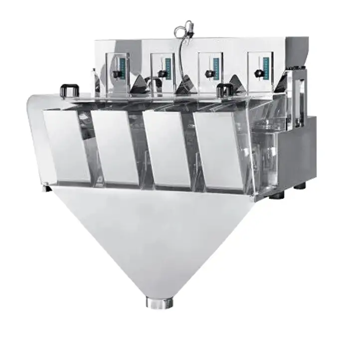 4 heads  linear weighers for packaging machine