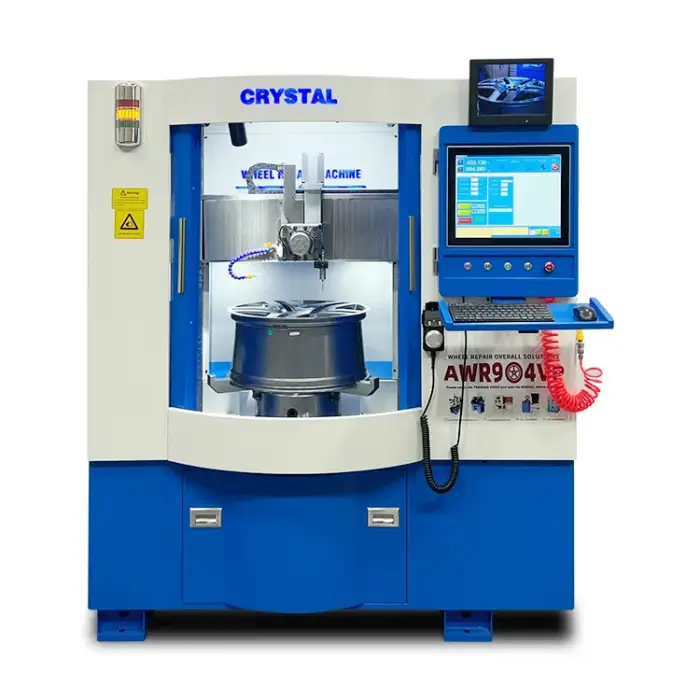 AWR904VP PC Touch Screen smart Vertical alloy wheel repair CNC Lathe machine for Mag