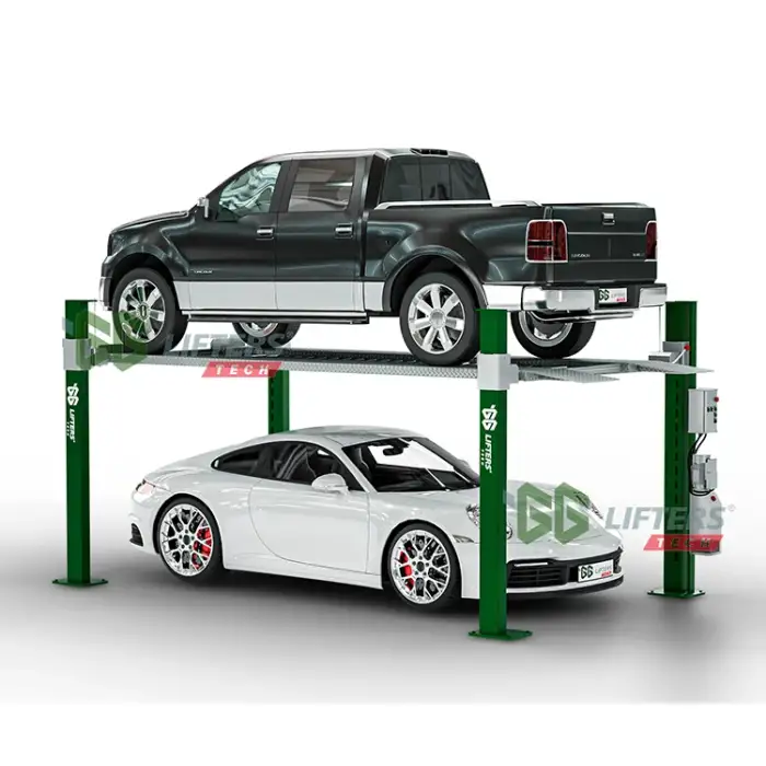 4-Post Garage Parking System Customizable Hydraulic Car Lift Vehicle Equipment for Garage Storage