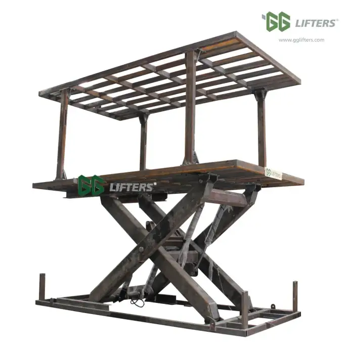 Scissor car parking lift underground hydraulic vertical parking system pit garage mechanical storage equipment