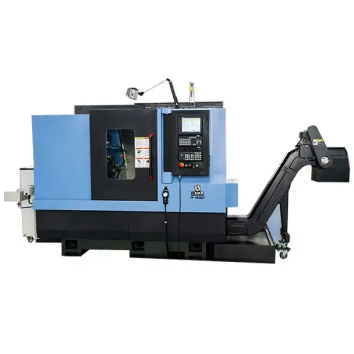 YF42DDY Smart Industrial Lathe Machine - Dual Spindle, Dual Y-Axis, and Dual Power Turret for Precision Metalworking