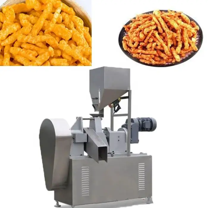 corn puff and kurkure making machine equipment for 3d kurkure processing line