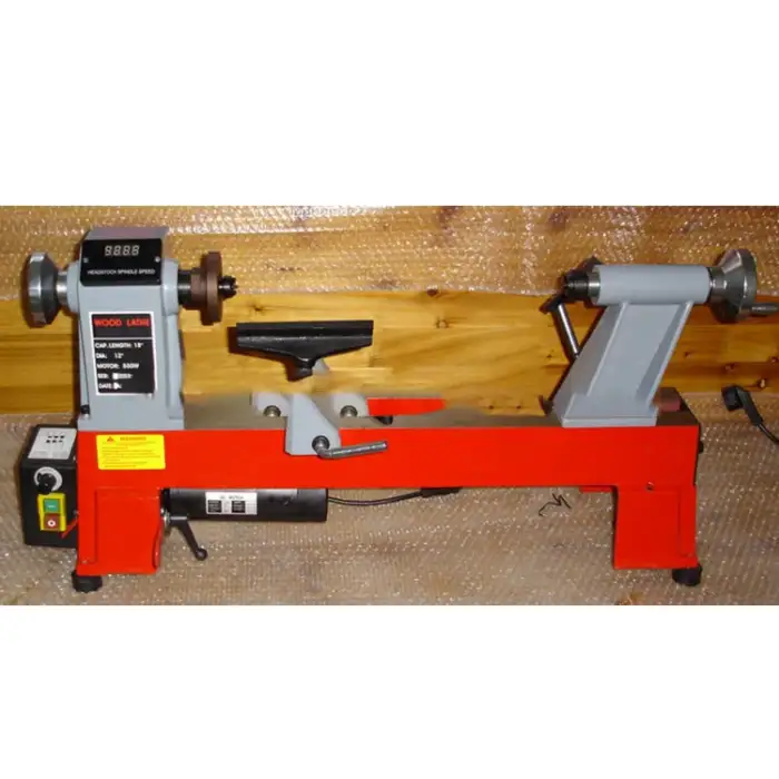 Speed Adjustable And Digital Display 12"x 18" Mini Wood Copying Variable Speed Wood Lathe