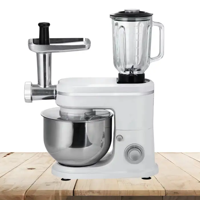 1500W 6.5L Multifunctional 3 In 1 Bakery Food Cake Dough Bread Flour Stand Mixer With Blender And Meat Grinder