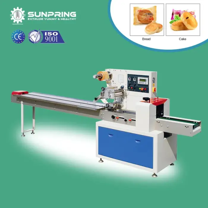 SunPring cake packing machine automatic card packing machine flow pack pillow packaging machine