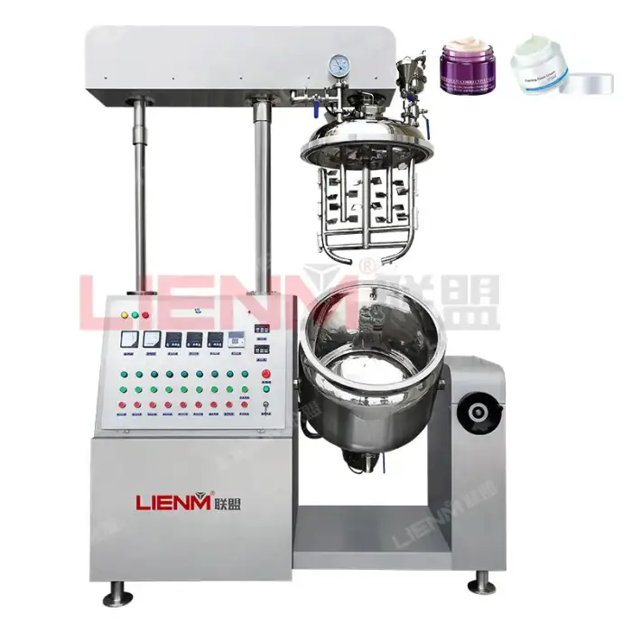 LIENM Custom Cosmetic Emulsifier Lift Cream Cake Body Wash Homogenizing Mixing Emulsification Machine