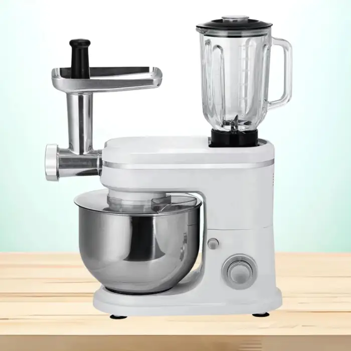 Commerical Automatic 3 In 1 Electric Meat Grinder  Fruit Blender Cake Pizza Dough Bread Stand Food Mixer