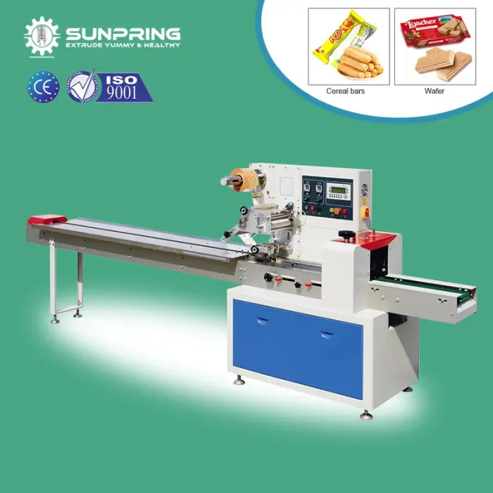 SunPring pillow packaging machine soap wrapping machine cake flow pack machine nitrogen