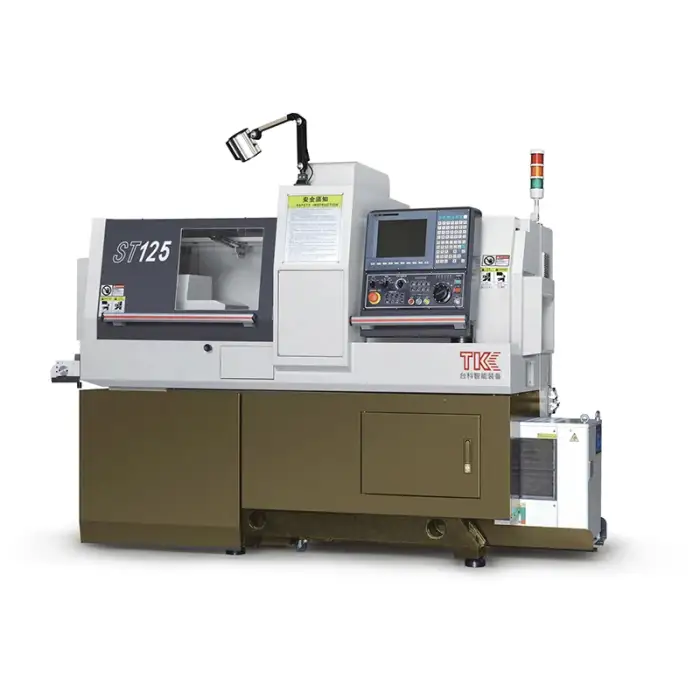 ST125 Less than 12mm full function processing stick metal cnc lathe slant bed lathe torno cnc lathe machine for metal