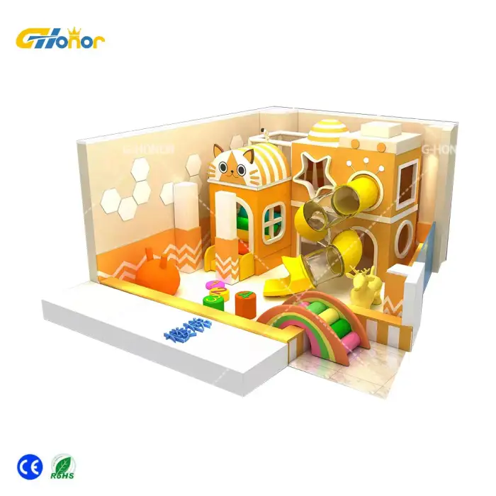 small soft play equipment set indoor playground equipment trampoline park playhouse slide for kids