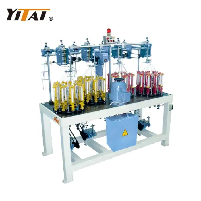 Yitai 8-3 spindle flat belt tape rope ribbon braiding machine braided leather belt machine spare parts