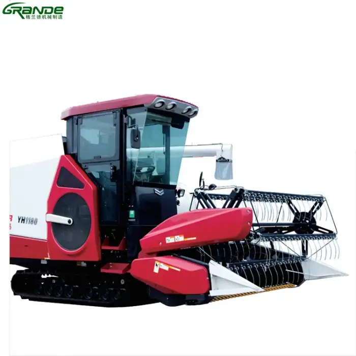 YH1180 paddy rice wheat combine harvesters machine