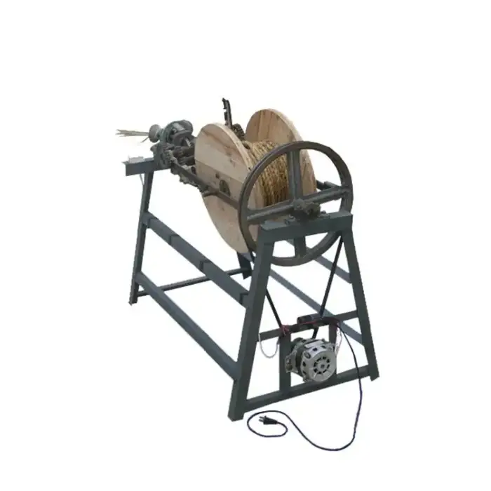 Twisted Grass Rope Making Machine  fiber straw rope making machine  Electric straw round rope braiding machine